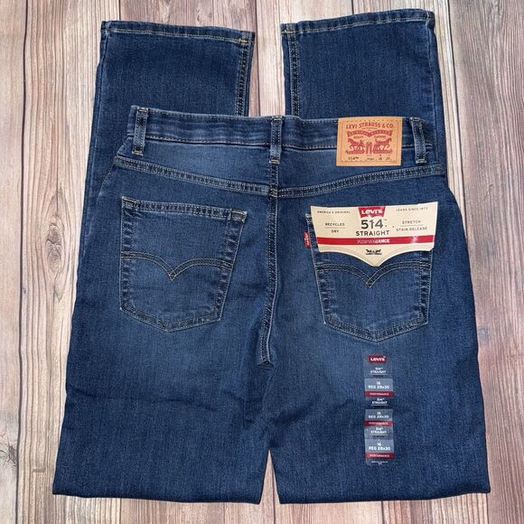 Levi’s 514 Straight Boys Size 16 Regular 28x30 Jeans- New With Tags - Picture 7 of 11
